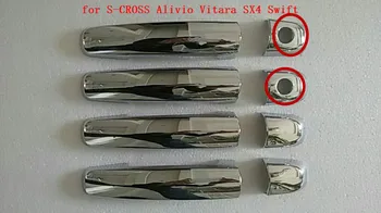Akcesoria samochodowe ABS chrom klamki miski pokrywa wykończenie klamka wykończenie do Suzuki S-CROSS Alivio Vitara Swift SX4