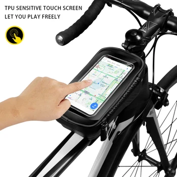 Ekran dotykowy przeciwdeszczowy rower telefon torba ramka do iPhone SE 2020 11 Pro Max X Xs XR 8 7 Plus rower telefon torba na akcesoria