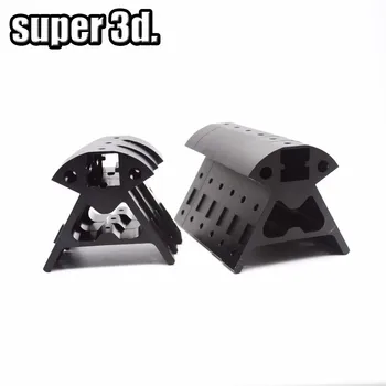 1 zestaw wszystkie metalowe narożniki Kossel Vertex Injection Frame Black/Sliver do 2020 profilu aluminiowego Kossel Delta 3D Printer parts