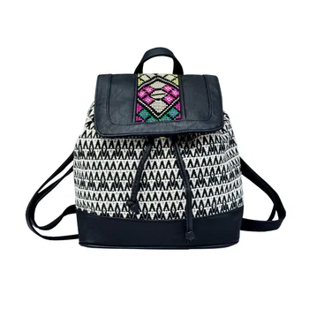 LILY QUEEN damski plecak VintageBolsas Mochila Feminina dziewczyny drukowanie geometryczna ramię plecak szkolny casual torba podróżna