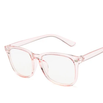 Vintage, kwadratowe okulary kobiety marka projektant retro wygodne i lekkie okulary ramka czarne przezroczyste okulary proste lustro