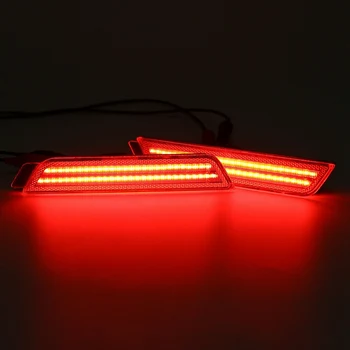 4szt LED, boczne światła hamowania reflektor światło 96 SMD diody led na lata 2010-Chevy Camaro kierunkowskaz (Bursztynowy/Czerwony)