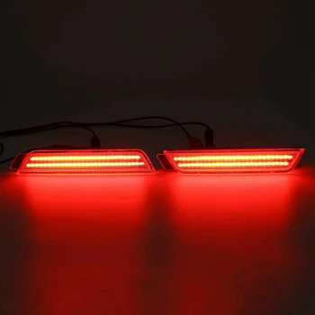 4szt LED, boczne światła hamowania reflektor światło 96 SMD diody led na lata 2010-Chevy Camaro kierunkowskaz (Bursztynowy/Czerwony)