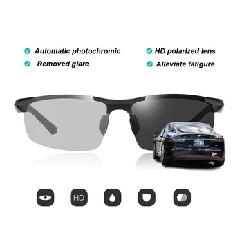 2020 aluminium magnez fotochromowe okulary mężczyźni spolaryzowane wędkarstwo, Sport, jazda okulary podłodze-oprawa UV400