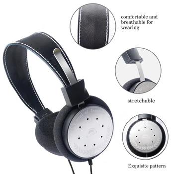 OKCSC M6 Over-ear Semi-Open-Back drewniane słuchawki aktywny szumów kolacja bas przewodowa składany zestaw słuchawkowy 3,5 mm pozłacane