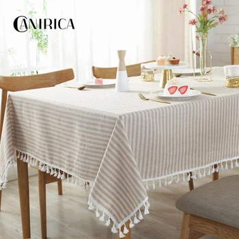 CANIRICA obrus okrągły obrus kuchnia pokrywka stołu ślub Manteles De Mesa prostokątny stół akcesoria Prezent
