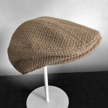 2019 Nowa jesień zima męskie kapelusze berety brytyjski zachodni styl wełna zaawansowane płaski bluszcz pokrywa klasyczny Vintage rozmiar beret S-XL BLM110