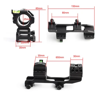 SPINA Scope Mount Dual Rail Rings 30mm/25.4 mm Rail Mount With Spirit Bubble dla łowiectwa wzroku