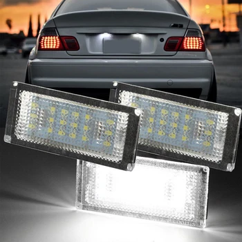 12V LED No Error Canbus Car license Plate Light tablicy rejestracyjnej lampy do BMW 3 E46 sedan 4-drzwiowy 1998 1999 2000 2001 2002 2003 2004 2005