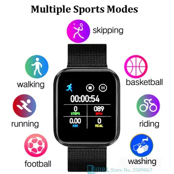 Smartband fitness tracker bransoletka Bluetooth wodoodporny Sport inteligentne bransoletka dla Android IOS zegarek elektroniczny pełna dotykowy zegarek