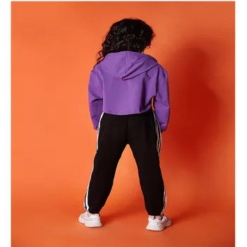 Dziewczyny odzież 10 12 lat z długim rękawem jazz stroje taneczne dla dzieci, hip-hop bluza top strój dziewczyny dzieci