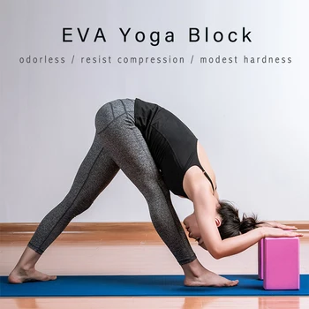 SENOYA yoga block eva foam block support siłownia pilates ćwiczenia fitness kształtowanie trening zdrowie joga wzmocnienie poduszki