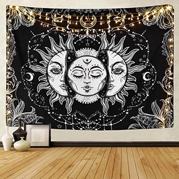 Estetyczny anime gobelin ścienny Bóg Słońca szkielet drukowany na ścianie gobelin domowe dekoracja sypialni 0.75*1/1.3*1.5/1.5*2 m 1 szt.
