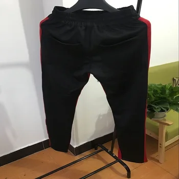 2017 nowa moda 3 kolory elastyczny pas męskie i damskie sportowe spodnie do kostki zamek stożkowe sportowe spodnie dla mężczyzn kieszeń zapinana na zamek, spodnie