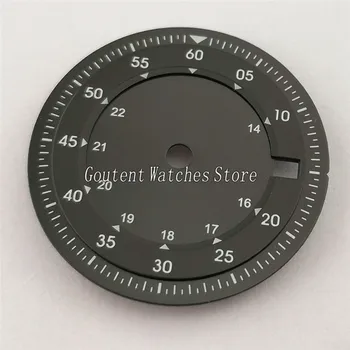 28,5 mm czarny męski chronograf godzin fit ETA 2836/2824 2813/3804 Miyota 82Series mechanizm A901-1-N
