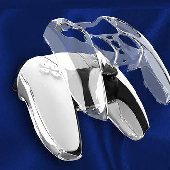 PS5 DualSense Skin przezroczyste przezroczyste etui na PC Ultra Slim Protector Case dla PlayStation 5 akcesoria kontrolera