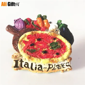 Włoski Makaron Jedzenie Pizza Seria Magnetyczne Naklejki Na Lodówkę Magnes Na Lodówkę Akcesoria Do Dekoracji Domu, W Podróży Pamiątka