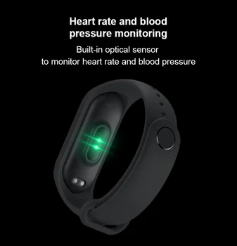 M5 M45 Smart Band Sport fitness bransoletka zegarek fitness tracker Smartband ciśnienie krwi monitor rytmu serca wodoodporny bransoletka