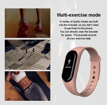 M5 M45 Smart Band Sport fitness bransoletka zegarek fitness tracker Smartband ciśnienie krwi monitor rytmu serca wodoodporny bransoletka