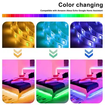 5M 7.5 M 10M 15M WIFI Led Strip Lights RGB SMD 5050 12V DC Led Lights Flexible Ribbon Color Changing With WODA Control Diode Tape