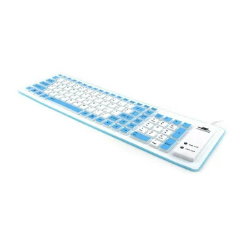 Składana klawiatura silikonowa przewodowa USB elastyczna, miękka, wodoodporna klawiatura Home Office GK99