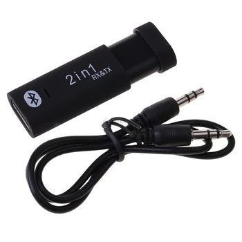 2-w-1 Bezprzewodowy dźwięk stereo Bluetooth 5.0 AUX adapter Smart audio USB odbiornik nadajnik funkcja redukcji szumów