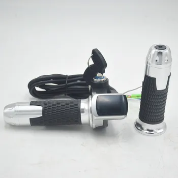 24V 36V 48V ebike motylkowy akcelerator z wyświetlaczem LCD/ON-OFF Key Lock, aby ebicycle/scooter/electric bicycle accessories