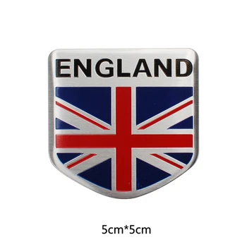 3D metal brytyjska flaga Wielkiej Brytanii samochodowe, naklejki samochodowe, naklejki dekoracyjne akcesoria samochodowe Jaguar XF XJ dla Peugeot