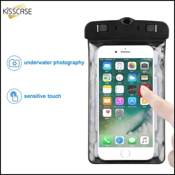 KISSCASE IPX8 wodoodporny pokrowiec do telefonu Xiaomi Redmi Note 7 6 5 Pro Mi 9 pływanie nurkowanie podwodne telefon komórkowy suchej etui pokrywa