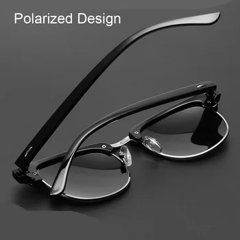 Luksusowej marki okulary polaryzacyjne mężczyźni 2020 nowe kwadratowe punktowe okulary do jazdy zabytkowe lustro odcienie męskie okulary Oculos