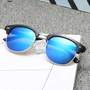 Luksusowej marki okulary polaryzacyjne mężczyźni 2020 nowe kwadratowe punktowe okulary do jazdy zabytkowe lustro odcienie męskie okulary Oculos