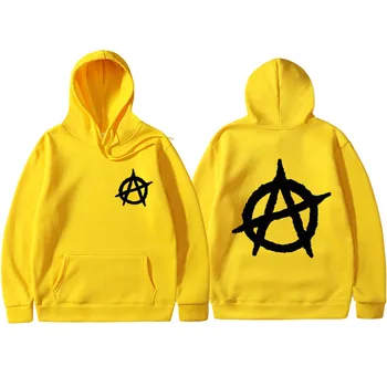 3D Print 2019 New Anarchy Punk Rock Deesign Patchwork Style Non Sweatshirts Vintage Fashion wiosna jesień bluzy mężczyźni