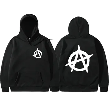 3D Print 2019 New Anarchy Punk Rock Deesign Patchwork Style Non Sweatshirts Vintage Fashion wiosna jesień bluzy mężczyźni
