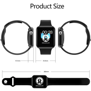 Bluetooth Smart Watch Series 6 SmartWatch case dla apple iPhone Android Smart phone Reloj Inteligente NOT apple watch (Red Butto
