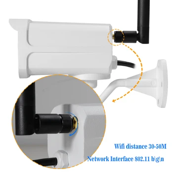 HJT WIFI Camera 5.0 MP Outdoor Wodoodporny Humanoid Detection H. 265 TF Card Slot 4IR Night Vision kamery cctv z Wi-Fi