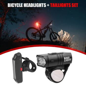 Rowerowa światło zestaw rowerowy światło USB Akumulator led rowerowa światło wodoodporny jazda na Rowerze reflektory wspinaczka bezpieczeństwa latarki lampy
