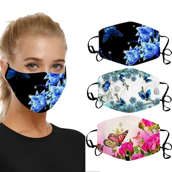 Uniwersalna przeciwpyłowa моющаяся maska do twarzy dla dorosłych wielokrotnego użytku, oddychająca maska do jamy ustnej może umieścić filtr modne tkaniny maski Mascarilla