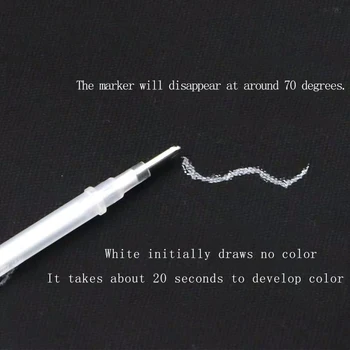 1 szt. Heat Erase Pen z 40 szt. wysoka temperatura znika tkanka znacznik tankowania do tkanki DIY Craft szycie akcesoriów