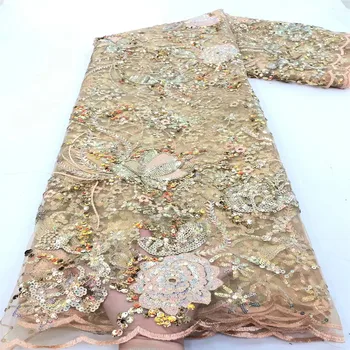 Madison Highquality Tulle Lace 2021 Latest African Lace Fabric cekiny aplikacja Afican francuska ślubne koronki tkaniny do 5 metrów