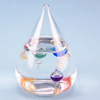 Termometr Galileo Kropla Wody Prognoza Pogody Butelka Twórczy Ozdoba Prezent Na Urodziny Dla Dzieci Zabawka