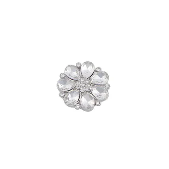 Somsoar biżuteria 2.8 cm Deluxe Kryształ kwiat duży rozmiar slajdów zawieszenia fit 10 mm siatka bransoletka i bransoletka z obręczy 10 szt./lot