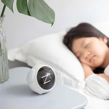LED Digital Cute Expression Pixel Kids Alarm Clock wielofunkcyjny elektroniczny cyfrowy LED Night Wake Up Light pulpit zegar cyfrowy