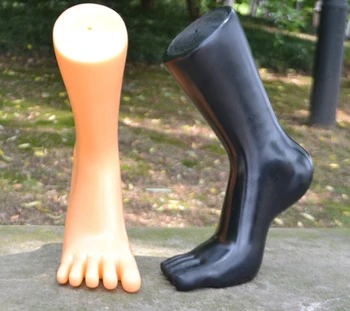 Nowy 1 para unisex Kobiety Mężczyźni manekin nogi wyświetlacz skarpety skarpetki stopki damskie i męskie skarpety podział model nogi kolor skóry