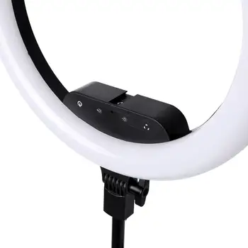 Zdjęcie LED Selfie Ring Light pilot zdalnego sterowania 14 cm 36 cm Dimmable Camera Phone Ring lampa ze statywem do makijażu wideo na żywo