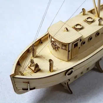 1 kpl Ship Assembly Model Diy Kits drewniana żaglówka Prezent 1:50 dekoracja zabawka skala K6W3