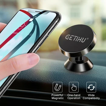 GETIHU magnetyczny uchwyt samochodowy mini otwór wentylacyjny mocowanie Magnes uchwyt samochodowy Uniwersalny do iPhone X Xs MAX 8 6s telefoniczna podstawa w samochodzie