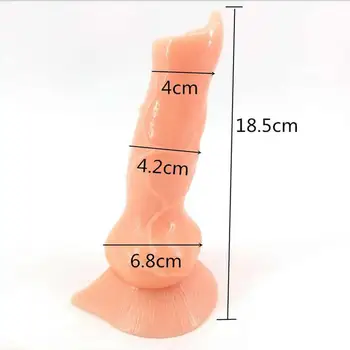 YUECHAO gruba duży pies dildo dorosła zabawka zwierzę penis anal dildo przyssawka seks zabawki dla kobiety masturbacja dla gejów