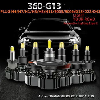 12V,24V Vehicle Car Auto H7 d2s d4s OEM Size LED Headlight, 16000 Lumen 90W, 6500K 8 stron csp Chip Conversion Kit H4 H11 9005