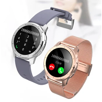 Męskie zegarek z Bluetooth wyzwaniem telefon muzyka czujnik tętna pomiar ciśnienia krwi IP 68 fitness bransoletka