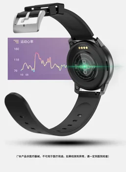 Męskie zegarek z Bluetooth wyzwaniem telefon muzyka czujnik tętna pomiar ciśnienia krwi IP 68 fitness bransoletka